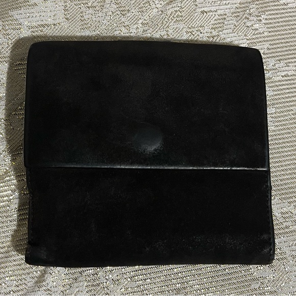 Vintage Gucci Dark Brown Suede & Leather Men's Wallet Bi-Fold - Picture 3 of 16